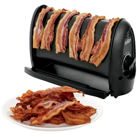 Salton Bacon Master - Cook Up To 6 Slices At Once w/ Nonstick Frying (Best Way To Cook Peameal Bacon Slices)