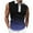Dark Blue, variant on SSAAVKUY Deals Mens Workout Tank Tops Quarter Zip Pullover Mesh Shirts Crewneck Gradient Graphic Print Sleeveless Undershirts Athletic Army Green 8