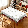 thumbnail image 2 of Nanqianyi Christmas Plaid Rectangle Tablecloth,52x70 Inch,Waterproof Stain Resistant Table Cover For Holiday Dinner Party, 2 of 7
