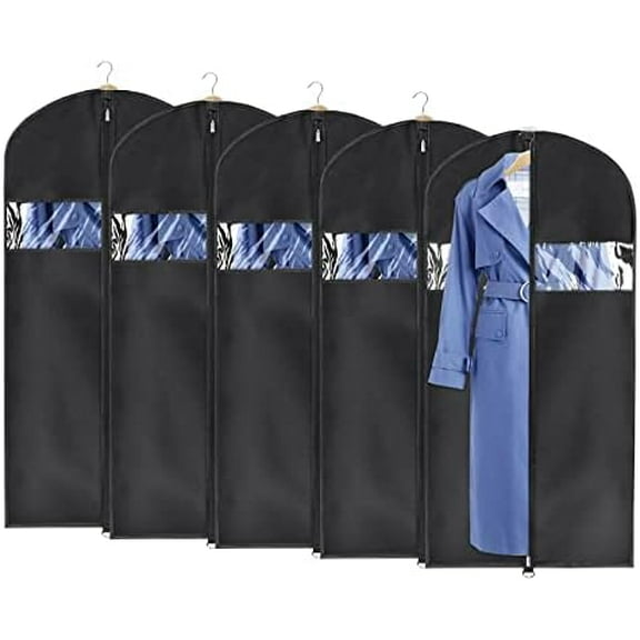 Lightweight Garment Bag Suit Bag for Storage and Travel (24"X50"-5pcs - Oxford)
