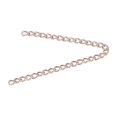 thumbnail image 2 of Cadena De Artesanía De Metal, Estilo Elegante 32.8 Pies Manualidades De Bricolaje Longitud Cortable Material De Cobre Cadenas De Bordillo De Cobre Para Tablero De Publicidad Para ANGGREK Oro, 2 of 8