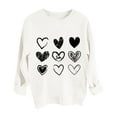 thumbnail image 4 of Bjutir Valentines Day Women Tops Sweatshirts For Women Love Heart Graphic Pullover Winter Crewneck Long Sleeve Sweatshirts, 4 of 4