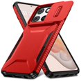 thumbnail image 3 of Rugged Case for Motorola Moto G Stylus 2025 with Slide Camera Cover & Drop Protection Red, 3 of 5