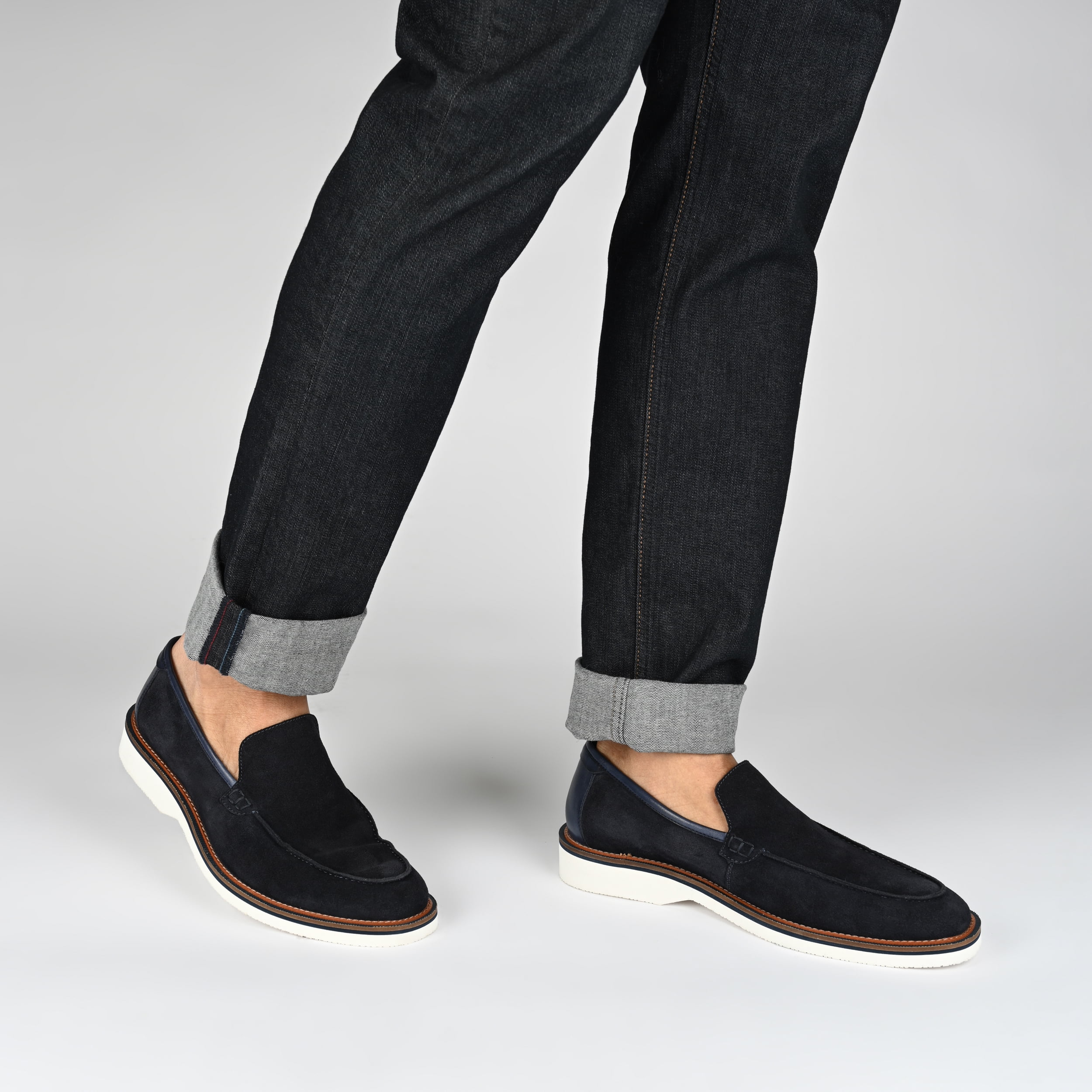 Thomas & Vine Mens Gaylon Tru Comfort Foam Slip-on Moc Toe Loafer