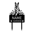 thumbnail image 5 of Custom German Shepherd Dog Metal Memorial Garden Stake Personalized Pet Grave Marker Name Sign Remembrance Stake Decor Sympathy, 5 of 6