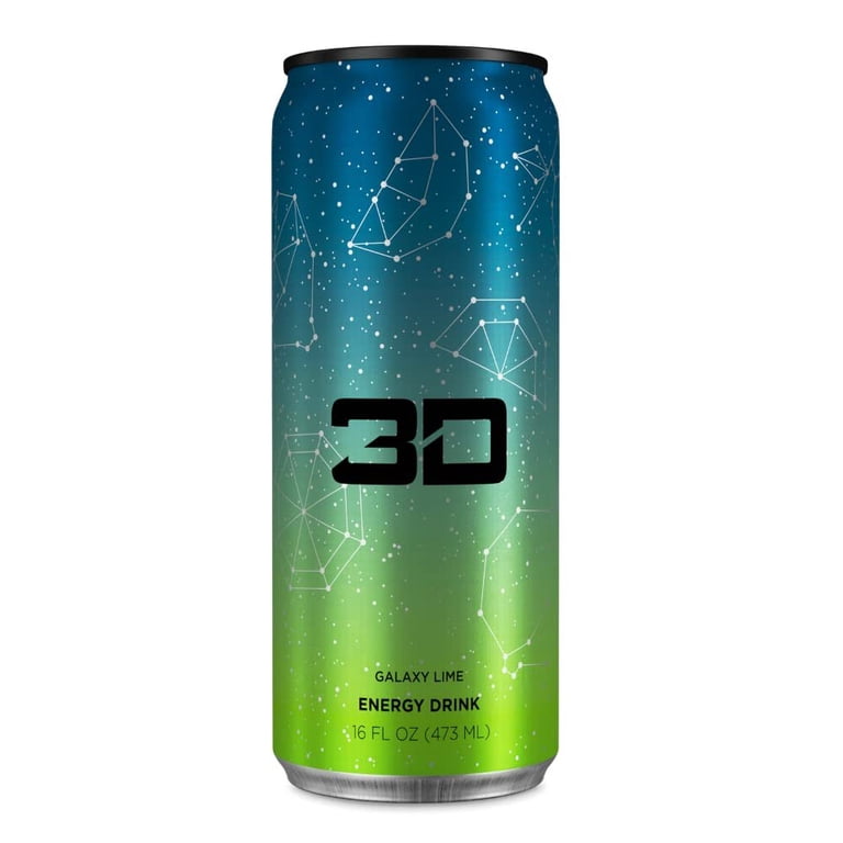 3D Energy Drink 200mg Caffeine Zero Sugar Proprietary Energy Blend:  Taurine, Panax Ginseng Root Extract, L-Carnitine Tartrate,  Glucuronolactone, ...