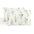 thumbnail image 4 of Lush Decor Watercolor Wildflower Scallop Edge Floral Quilt Set, 3 Piece Set, Full/ Queen, Neutral & Multi - Pretty Botanical Bedding Set - Scalloped Quilt - Garden Flowers - Spring Decor, 4 of 10