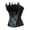 Black, variant on Steampunk Corset for Women Peacock Role-Playing Party Bustiers Top Blue XS