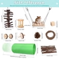 thumbnail image 2 of WLGJL 12 PCS Hamster Toys Set, Guinea Pig Toys Small Animal Chewing Toy and Rat Cage Accessories, Chinchillas, Gerbils, Rats, Rabbit Rodents Teeth Care, Mouse Toy Swing Seesaw Bridge, 2 of 7