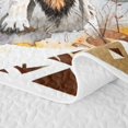 thumbnail image 5 of Erosebridal Wolf Quilt Full, Watercolor Forest Full Bedspread Sets, 3-Piece 1 Coverlet and 2 Pillowcases, 5 of 7