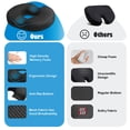 thumbnail image 4 of Qutool Donut Pillow for Tailbone Pain Support, Hemorrhoid Cushion, Orthopedic Memory Foam Seat Cushion, Black, 4 of 9