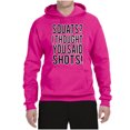 thumbnail image 2 of Wild Bobby Squats? I Thought You Said Shots! Gym/Workout Unisex Graphic Hoodie Sweatshirt, Fuschia, Large, 2 of 5
