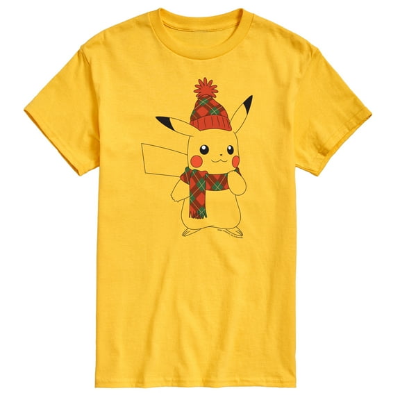 Pokémon - Pikachu Bundled Up - Men's Short Sleeve Graphic T-Shirt