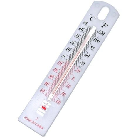 Termómetro de pared para interiores y exteriores, sensor de temperatura para el hogar, pirómetro para el hogar, estación meteorológica para el hogar, 1 unidad