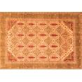 thumbnail image 1 of Ahgly Company Indoor Rectangle Abstract Orange Modern Area Rugs, 8' x 10', 1 of 4