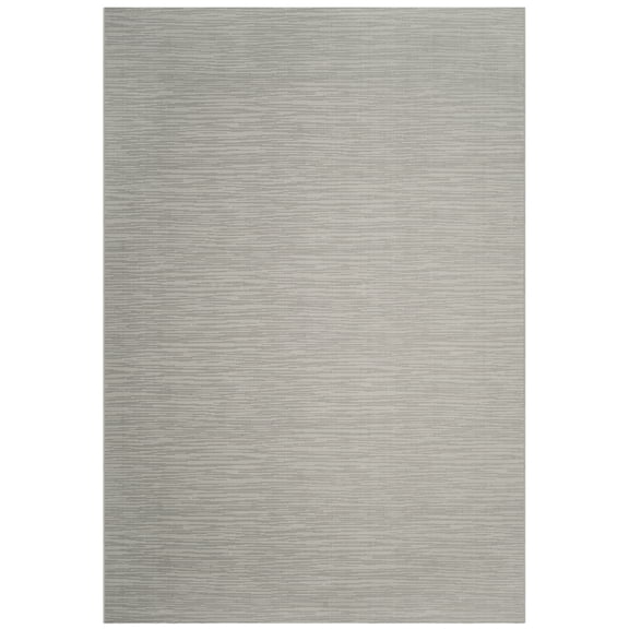 SAFAVIEH Courtyard Alana Geometric Indoor/Outdoor Area Rug, Light Grey, 6'7" x 9'6"