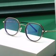 thumbnail image 2 of Gafas Retro con montura de Metal Express para hombre y mujer, gafas para teléfono móvil, gafas planas para mujer, 2 of 6