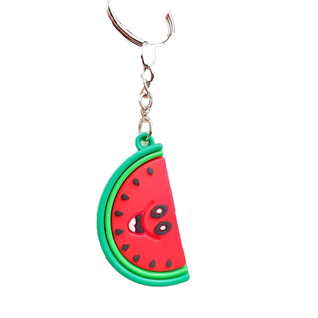 Qarigey Llavero anillo fruta hogar coche llavero portátil al aire libre Camping monedero cartera decoración llaveros colgante Ropa, zapatos y accesorios Miscelánea Sandía Qarigey AP014031-03