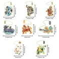 thumbnail image 3 of Stationery Chinese style Retro Pendant Dragon Tiger Tassel Book Clip Pagination Mark Brass Bookmark Painted STYLE 7, 3 of 8