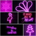 thumbnail image 2 of Delight 50FT 2-Sided LED NEON Light DIY Adjustable Mode IP65 Strip Lights Remote Home GardenDecor Pink, 2 of 10