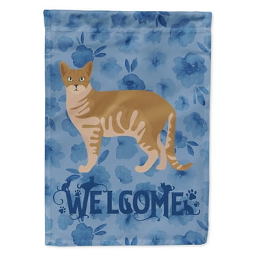 Carolines Treasures CK4828GF Australian Mist 1 Cat Welcome Flag Garden Size Small multicolor