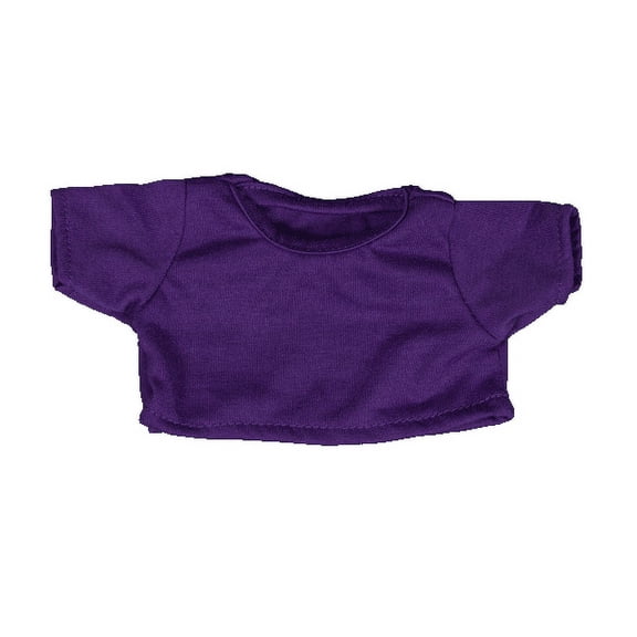 Purple T-Shirt 6"-10" for Plush Toys Soft Dress-Up Tee Small Stuffed Animal Outfit