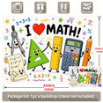 Math Theme Backdrop Math Classroom Backdrop Background Banner Party Decor - Walmart.com