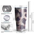thumbnail image 6 of 30oz Pink and Purple Of Leopard Print Tumblers Stainless Steel Tumbler with Lid and Straw,Vacuum Insulated Double Wall Travel Tumbler Cups Mug with Cleaning Brush for Coffee,Tea, 6 of 7