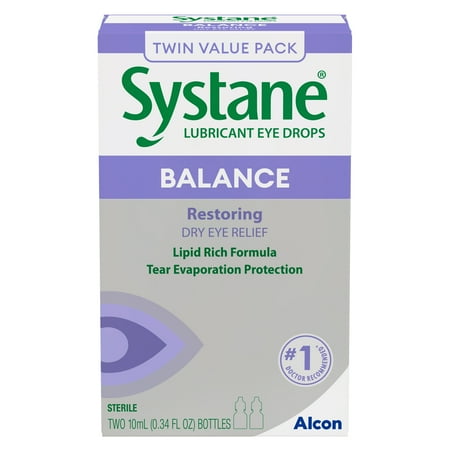 SYSTANE Balance Lubricant Eye Drops 2x10ml
