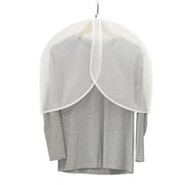 Closet Cover for Storage Dustproof Shoulder Cover Garment Protector for Clothes, Coats, Suits, Dresses, 10 Pack, White