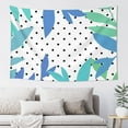 thumbnail image 2 of Leaves Seamless Polka Dots Tapestry, Wall Tapestry Decor Home Decor Bedroom Living Room Dorm Tapestry Room Wall Hanging, 60"x40", 2 of 8