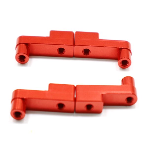 Pedales Mecanizados CNC Tholdsy 2 uds Aleación de Aluminio Rojo 1/10