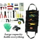 thumbnail image 2 of Bolsa de herramientas multifuncional y resistente con 5 compartimentos con cremallera para un almacenamiento seguro y un transporte fácil, ideal para mecánicos, electricistas y para, 2 of 7