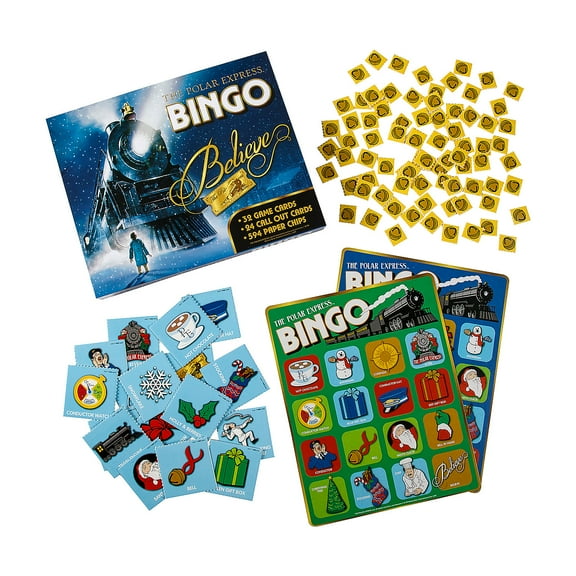 The Polar Express Believe Bingo Game for 32 Players - 40 Pieces