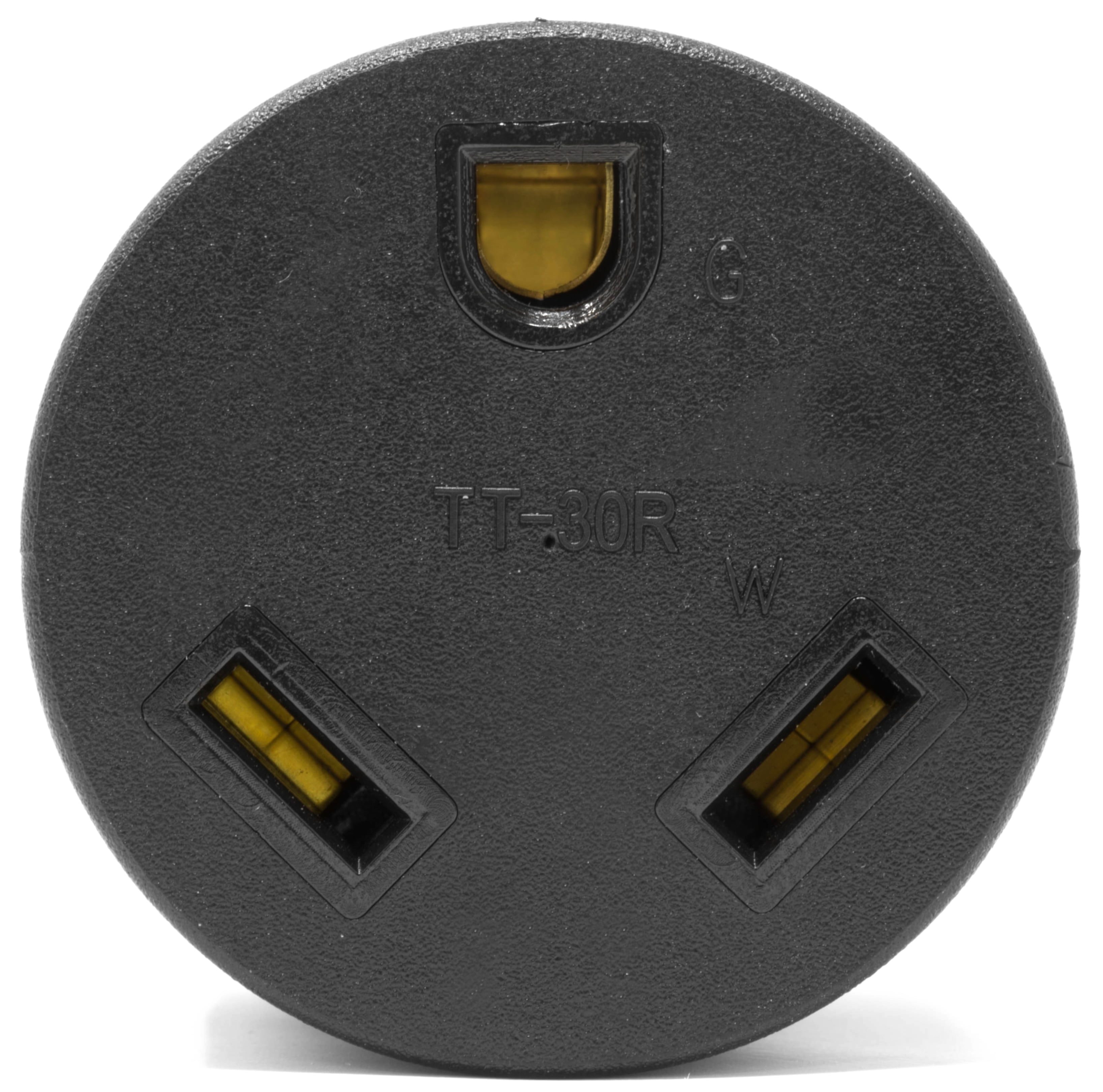 WEN 125V 30-Amp 3750-Watt Generator to RV Adapter, NEMA L5-30P Twist-Lock Power Plug to TT-30R RV-Ready Outlet