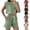 Beige, variant on Two Piece Sets for Women Petite Summer Outfits Sleeveless Crew Neck Crop Tank Shorts Casual Set with Pockets