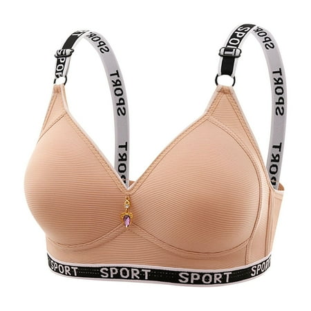 Yuwull Sports Bras Women s Solid Color Maternity Sleeping Underwear No Underwear Women Daily Bra Clearance