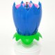 thumbnail image 1 of Vela Musical Eléctrico Decorativa Cake Candle - Velas de loto giratorias electrónicas - Doble capa (azul) Likrtyny  Libre de BPA, 1 of 3