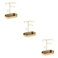 thumbnail image 3 of Dalazy Jewelry Organizer Stand Tray Display Rack Rings for Gold Marbling 20 x 10 x 21cm 3Set, 3 of 6