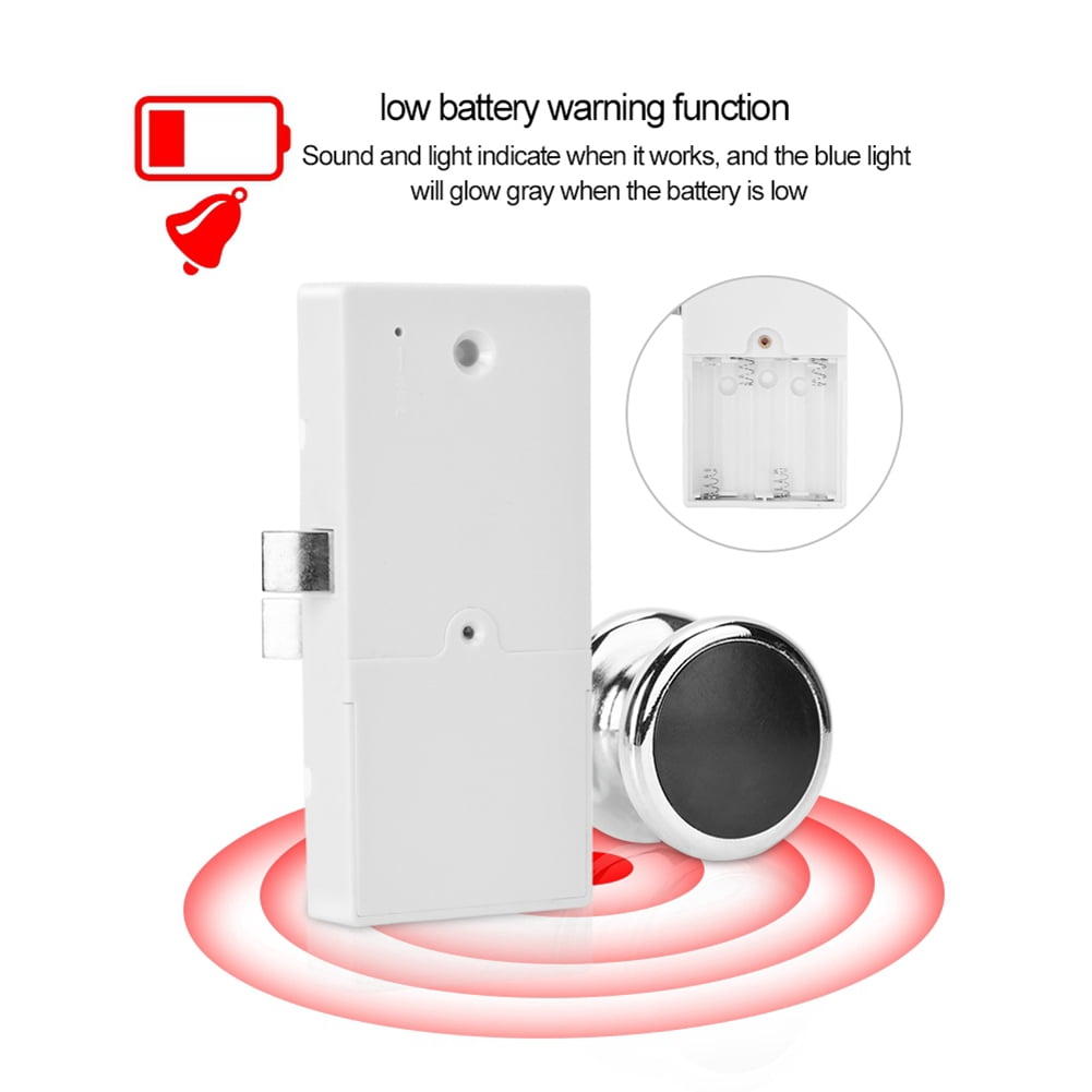 Rupoun Smart RFID Digital Induction Lock for Sauna Spa Gym Electronic Cabinet Lockers, Secure Keyless Drawer Lock (8.27 x 5.51 x 1.57 inches / 21 x 14 x 4 cm)