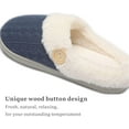 thumbnail image 4 of Womens Slipper Warm Comfy Memory Foam House Slippers Knitted Shoes Faux Fur Lined Anti-Skid Rubber Sole Bedroom Cozy Indoor Outdoor Slippers, 4 of 13