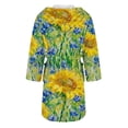thumbnail image 5 of MEICHEN Plush Fleece Robe for Women Long Floral Print Flannel Hooded Bathrobe Plus Size Women's Loungewear, 5 of 5
