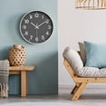 thumbnail image 4 of Modern Silent Wall Clock 12 Inch, Battery Operated Non-Ticking Analog Clock with Minimalist Design for Kitchen, Bedroom, Office, Home, 4 of 6