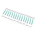 thumbnail image 2 of LAZIOEGR 25Pcs L-Shape Push Pull Interdental Brushes Oral Care Teeth Whitening Dental Tooth Pick Orthodontic Cleaning Brush Tool Set for Plaque Removal, Green (3.54 in / 9 cm), 2 of 3