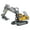 #014-B, variant on Meggemo 18-Channel Full-Metal Hydraulic RC Excavator (Model G308H, 1/14 RTR) - Realistic Construction Toy for Indoor/Outdoor Play & Holiday Gifting