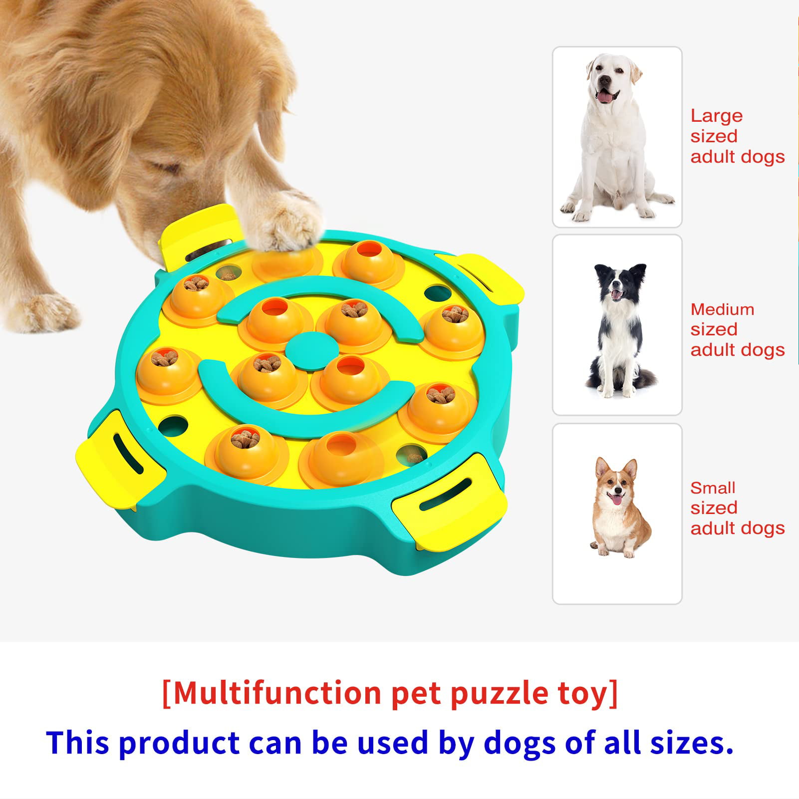  AOBOPLE Dog Puzzle Toy,Dog Food Puzzle Feeder Toys for IQ  Training,Treat Puzzle Games for Dogs Advanced Level 2 Interactive Games for  Small/Medium/Large Dogs (Level 1-2) : Toys & Games