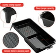 thumbnail image 3 of Bates- 4 Inch Paint Tray, 2 Pack, Black, Plastic 4 Inch Paint Roller Tray, Deep Capacity, Textured Ridge, 3 of 5