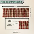 thumbnail image 3 of Park Designs Buffalo Check Valance 14''L x 72''W - Garnet & Tan, 3 of 5
