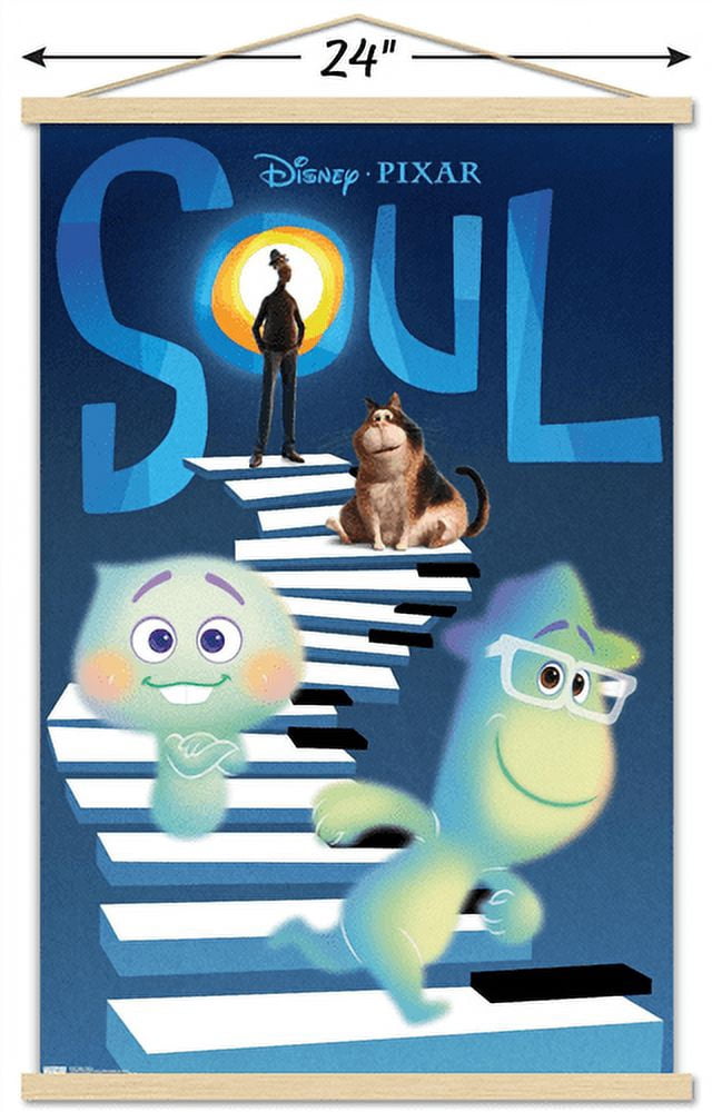 Disney Pixar Soul - Piano Wall Poster with Magnetic Frame, 22.375" x 34"
