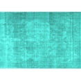 thumbnail image 1 of Ahgly Company Indoor Rectangle Persian Turquoise Blue Traditional Area Rugs, 8' x 12', 1 of 4